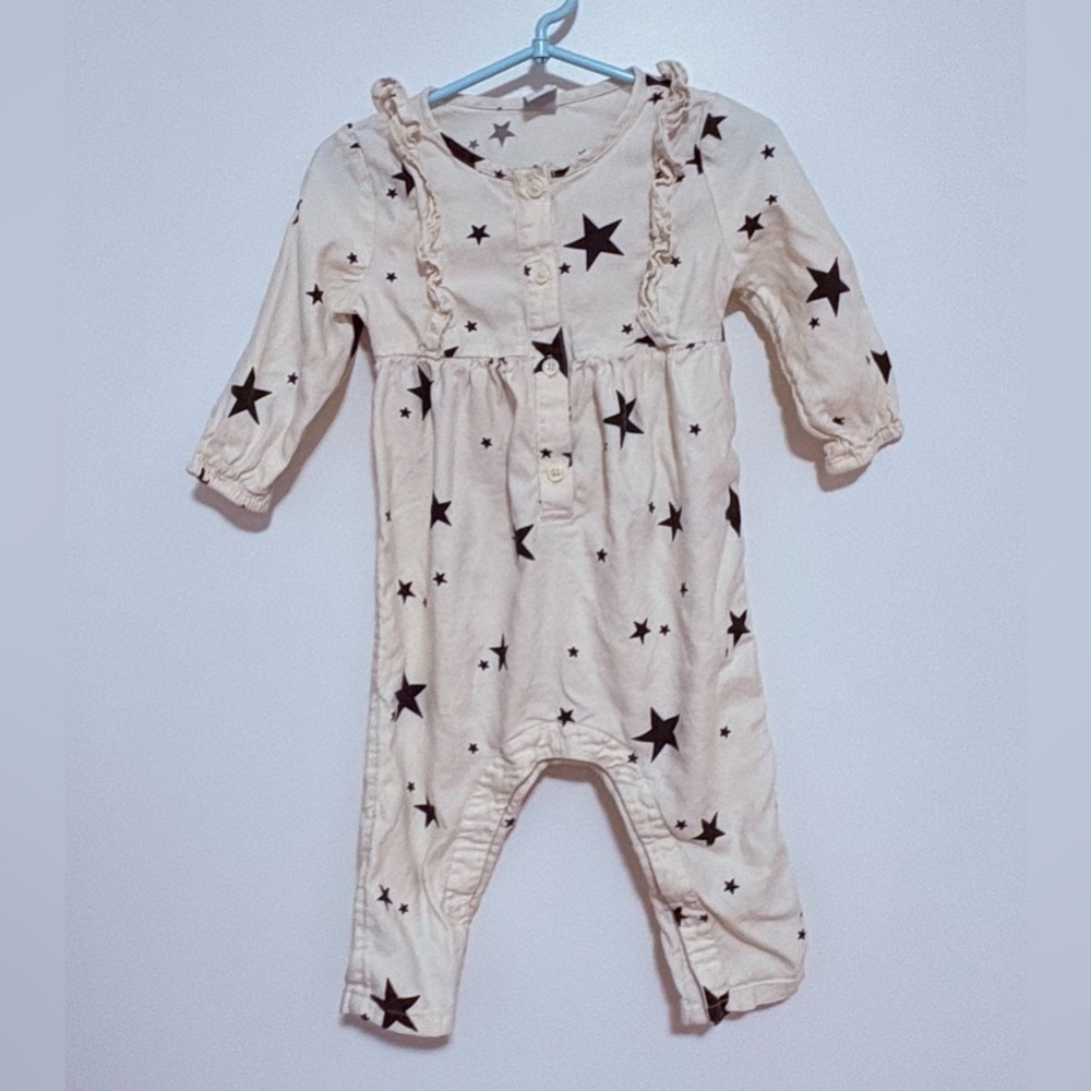 Old Navy Cream Starry Kids Footie